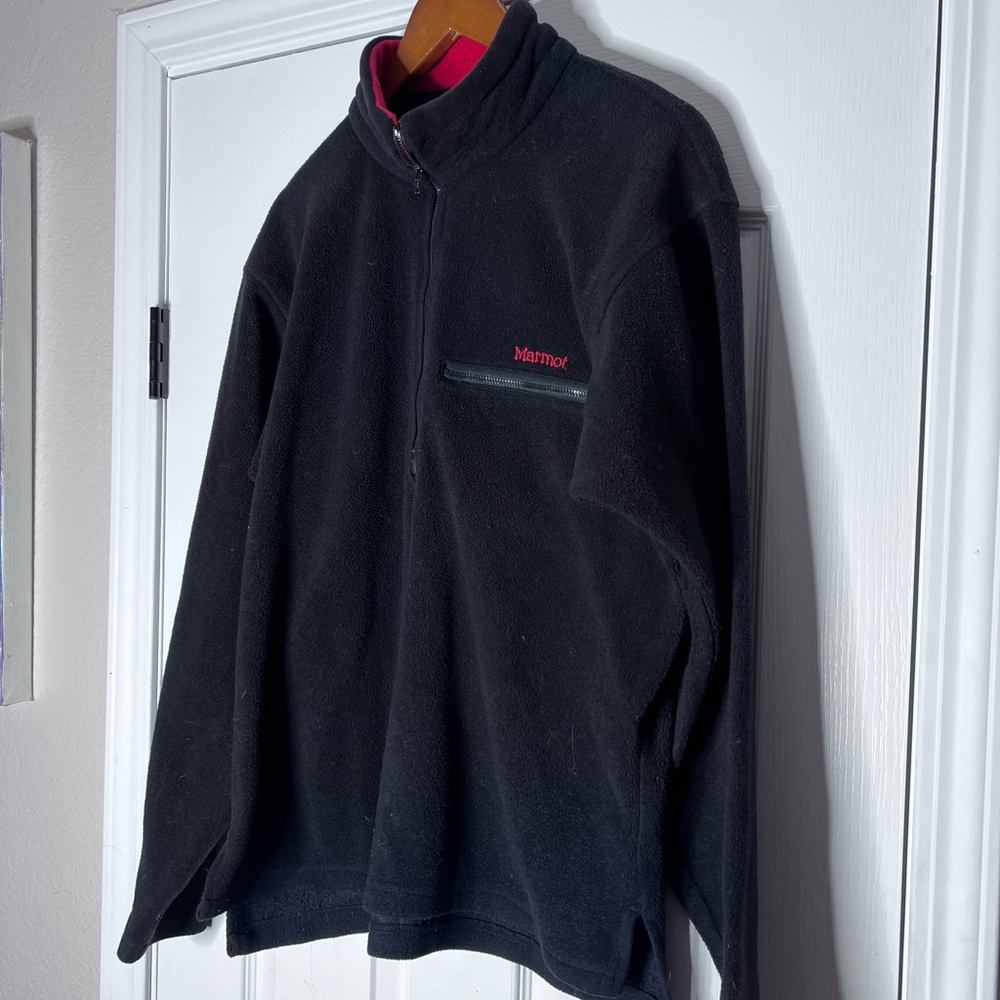Marmot - Men’sBblack and Red fleece - XL - Fast Shipping - Picture 3 of 4